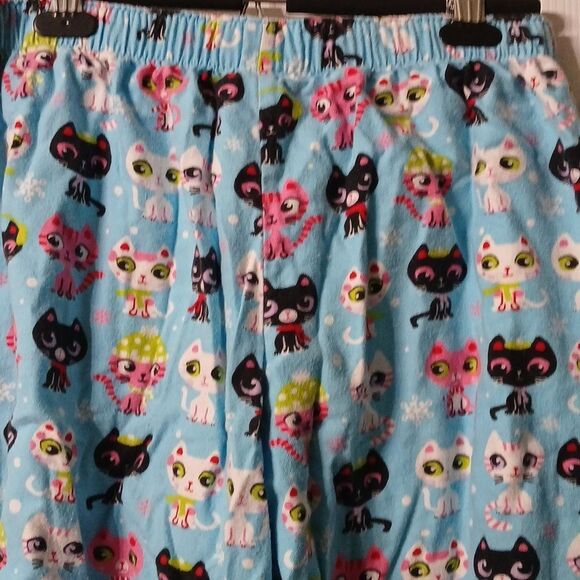 Victoria's Secret kitty cat 2 pc pajama pj set Sz L EUC - Picture 10 of 11